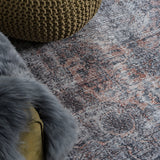 Vloerkleed Mila Antraciet/ Brown - view 2