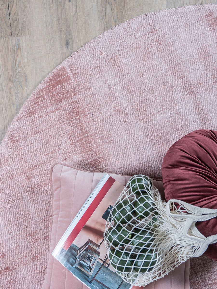 Karpet Viscose Pink Rond - view 2