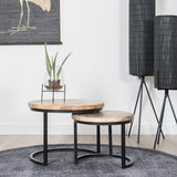 Vloerkleed Madel Grijs Rond - view 2
