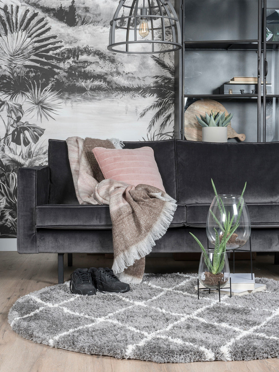 Vloerkleed Jeffie Grey Rond - view 2