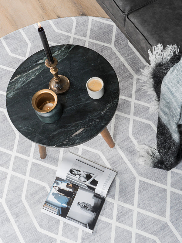 Vloerkleed Pattern Grijs Rond - view 2