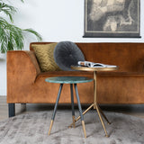 Karpet Viscose Dark Grey Rond - view 4