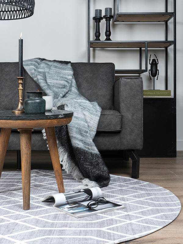 Vloerkleed Pattern Grijs Rond - view 3