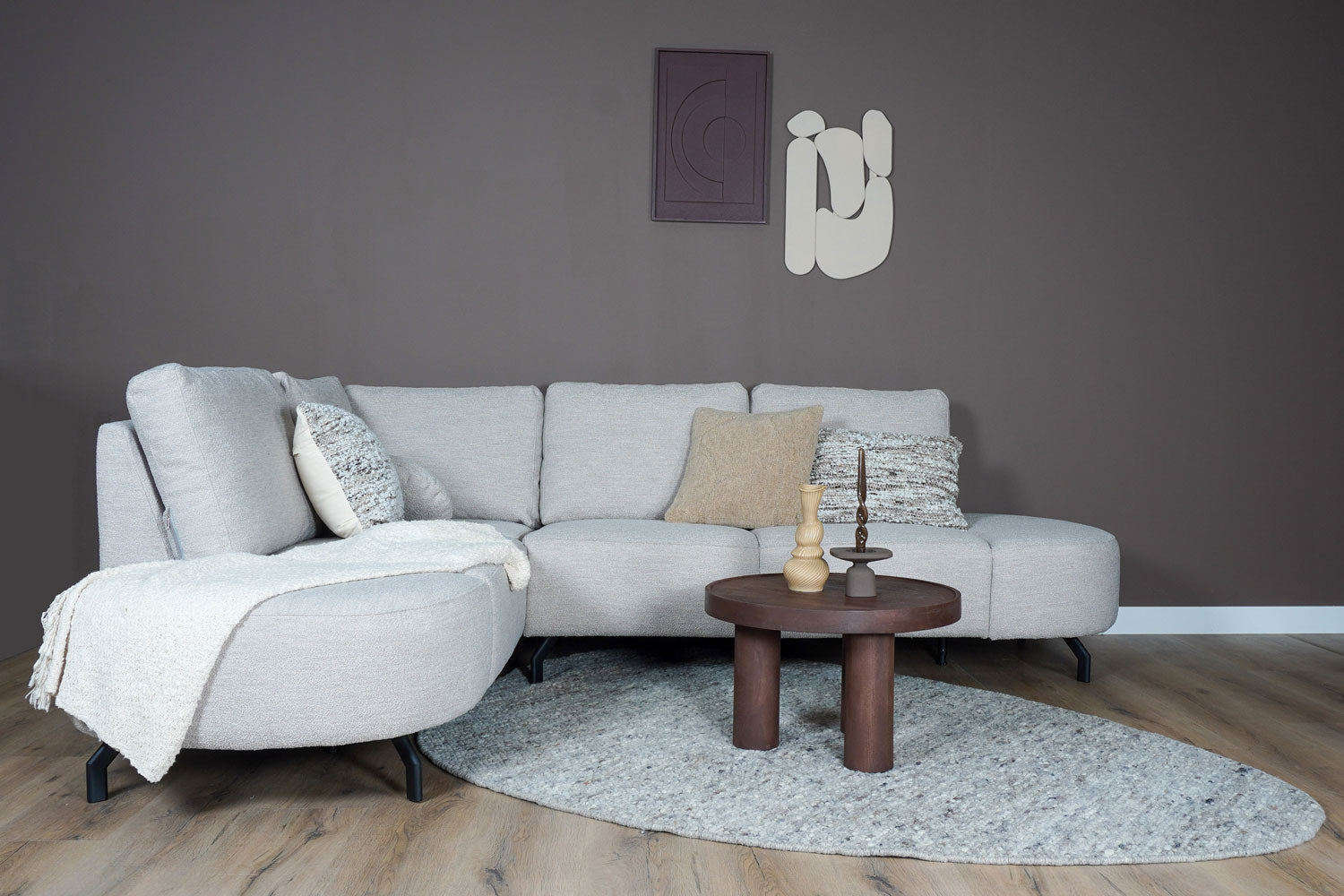 Vloerkleed Stone Licht Grijs 421 - Kiezelvormig - view 3