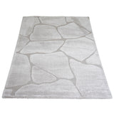 Vloerkleed Macy Beige - Beige Rechthoekig
