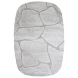 Vloerkleed Macy Beige - Rounded Corners - Beige Ovaal