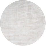 Vloerkleed Cos - Viscose Ivory Rond - Wit Rond