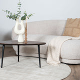 Vloerkleed Cos - Viscose Beige Rond - view 4