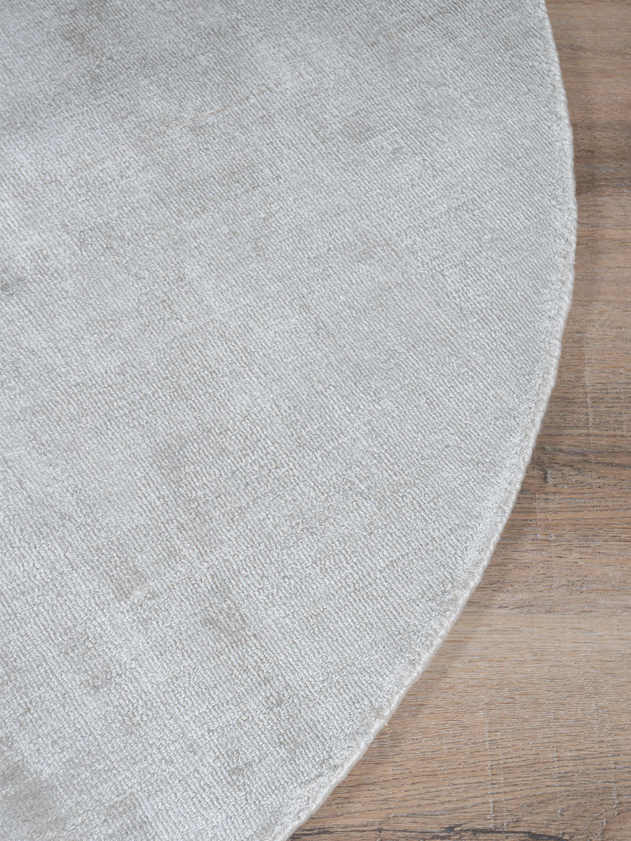 Vloerkleed Cos - Viscose Ivory Rond - view 4