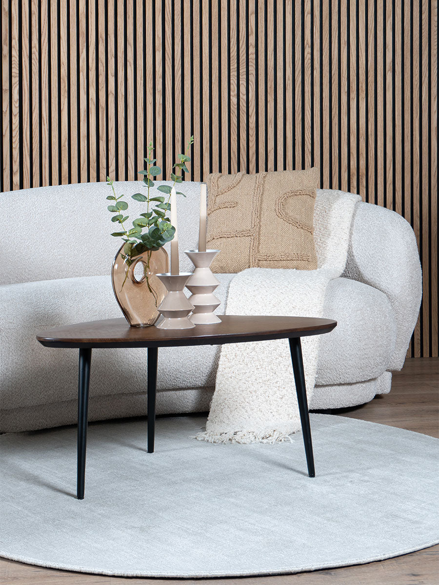 Vloerkleed Cos - Viscose Ivory Rond - view 3