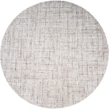 Vloerkleed Cross Beige Rond - Beige Rond
