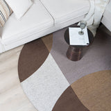 Vloerkleed Eli Brown Rond - view 2