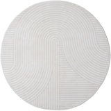 Vloerkleed Ella Cream Rond - Wit Rond