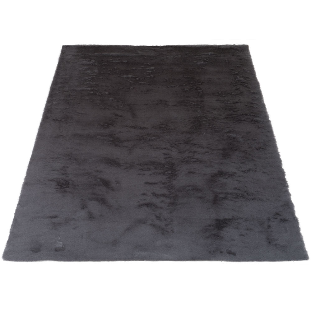 Vloerkleed Gentle Black 90 - Zwart Rechthoekig