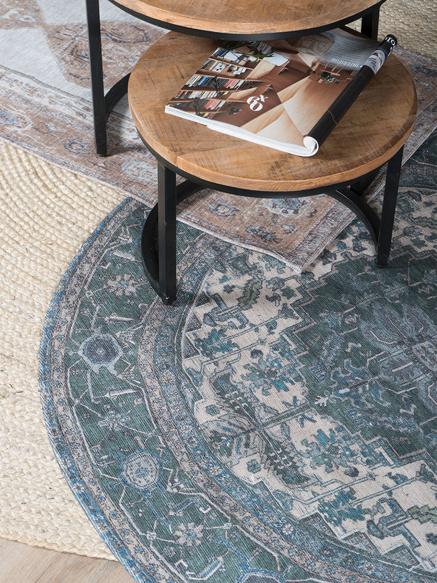 Vloerkleed Heris Green 10 Rond - view 3
