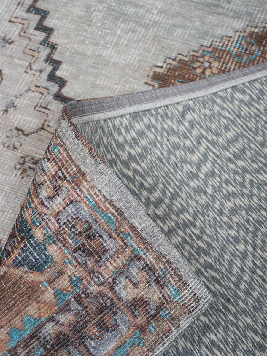Vloerkleed Karaca Blue/Brown 06 - view 3