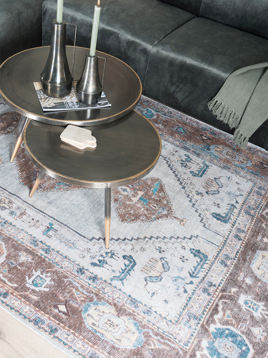 Vloerkleed Karaca Blue/Brown 06 - view 4