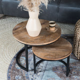 Vloerkleed Jute Bleached Rond - view 3