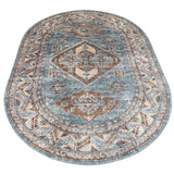 Vloerkleed Laria Blue 3 Ovaal - Blauw Ovaal