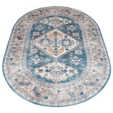 Vloerkleed Laria Blue 4 Ovaal - Blauw Ovaal