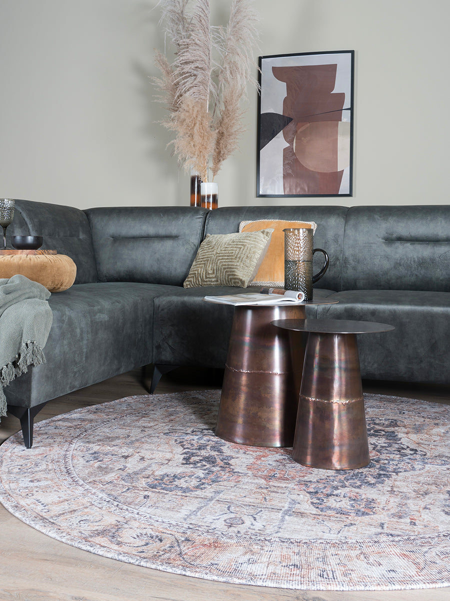 Vloerkleed Mahal Beige 00 Rond - view 3