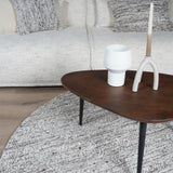 Vloerkleed Mica Naturel/Brown Rond - view 2