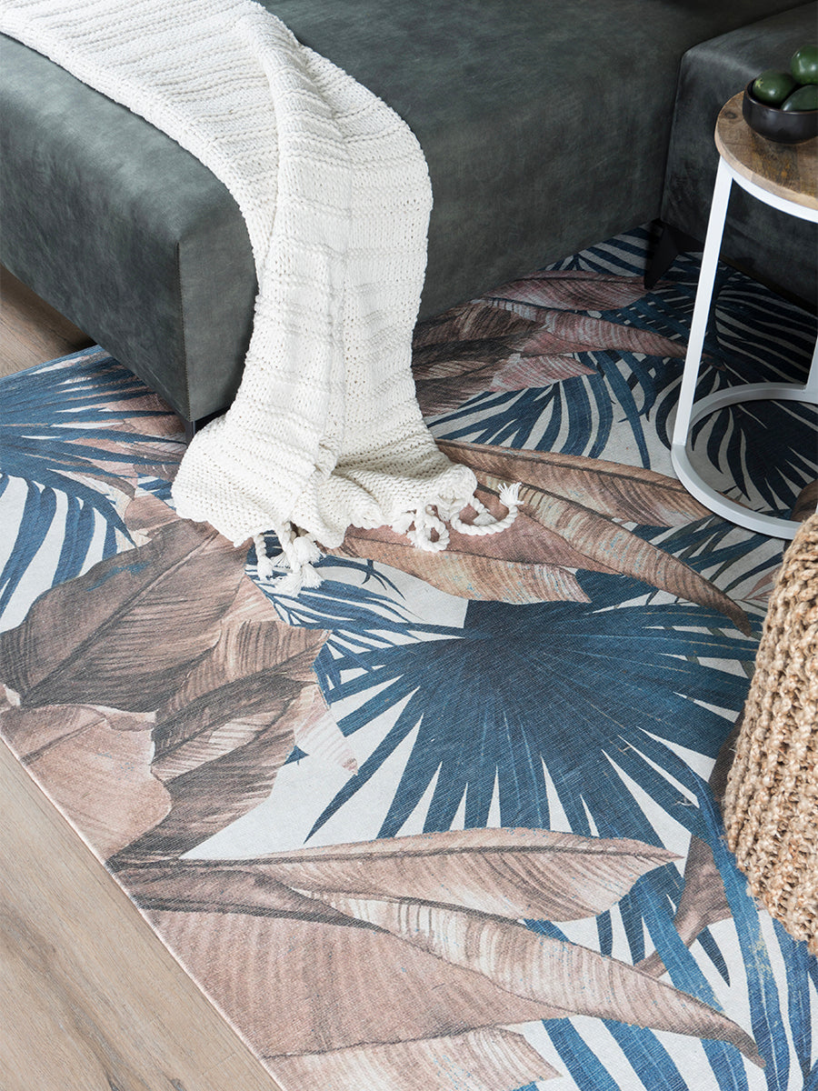 Vloerkleed Palm Blue - view 9