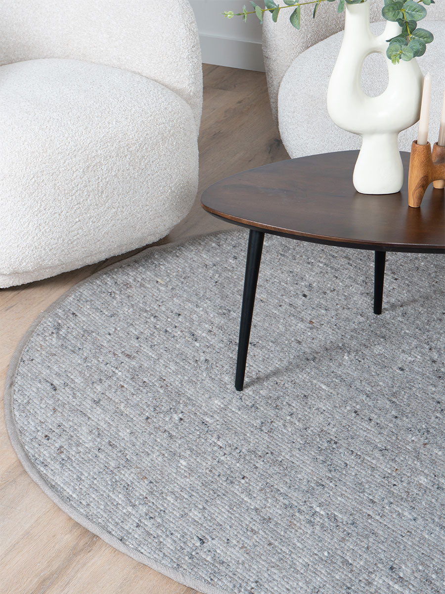 Vloerkleed Scott Donker Beige Rond - view 4