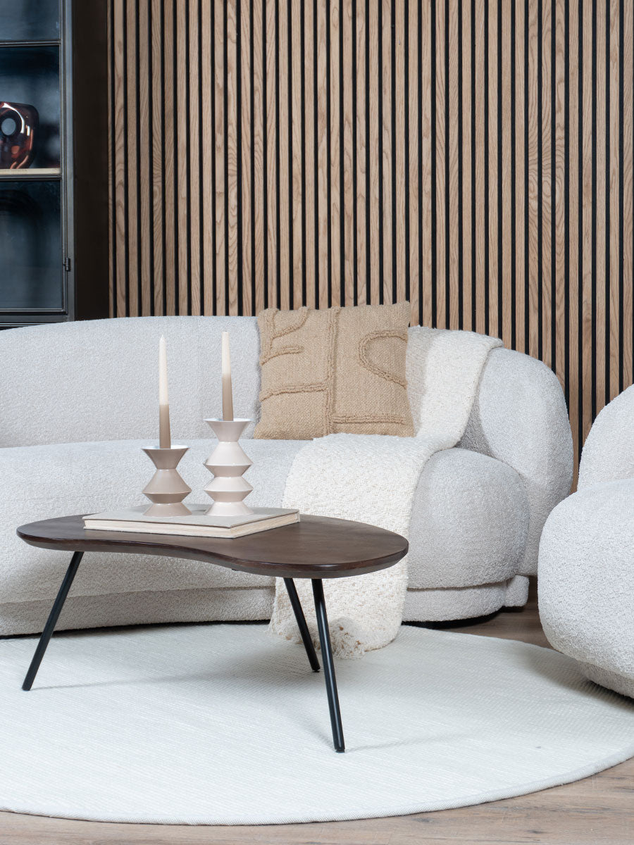 Vloerkleed Scott Wit Rond - view 3