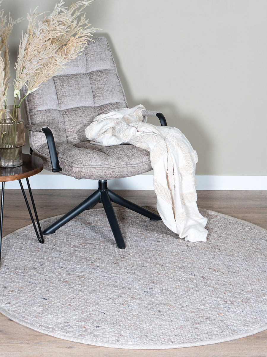 Vloerkleed Stone Beige 215 Rond - view 3