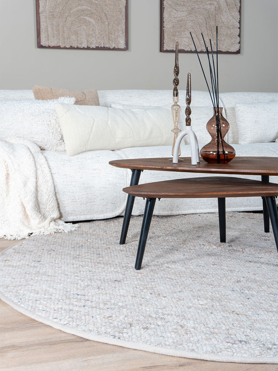 Vloerkleed Stone Donker Beige 417 Rond - view 4