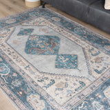 Vloerkleed Karaca Blue 03 - view 4