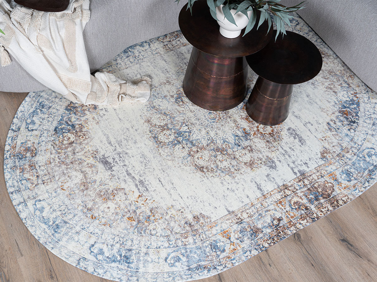 Vloerkleed Viola Taupe Ovaal - view 4