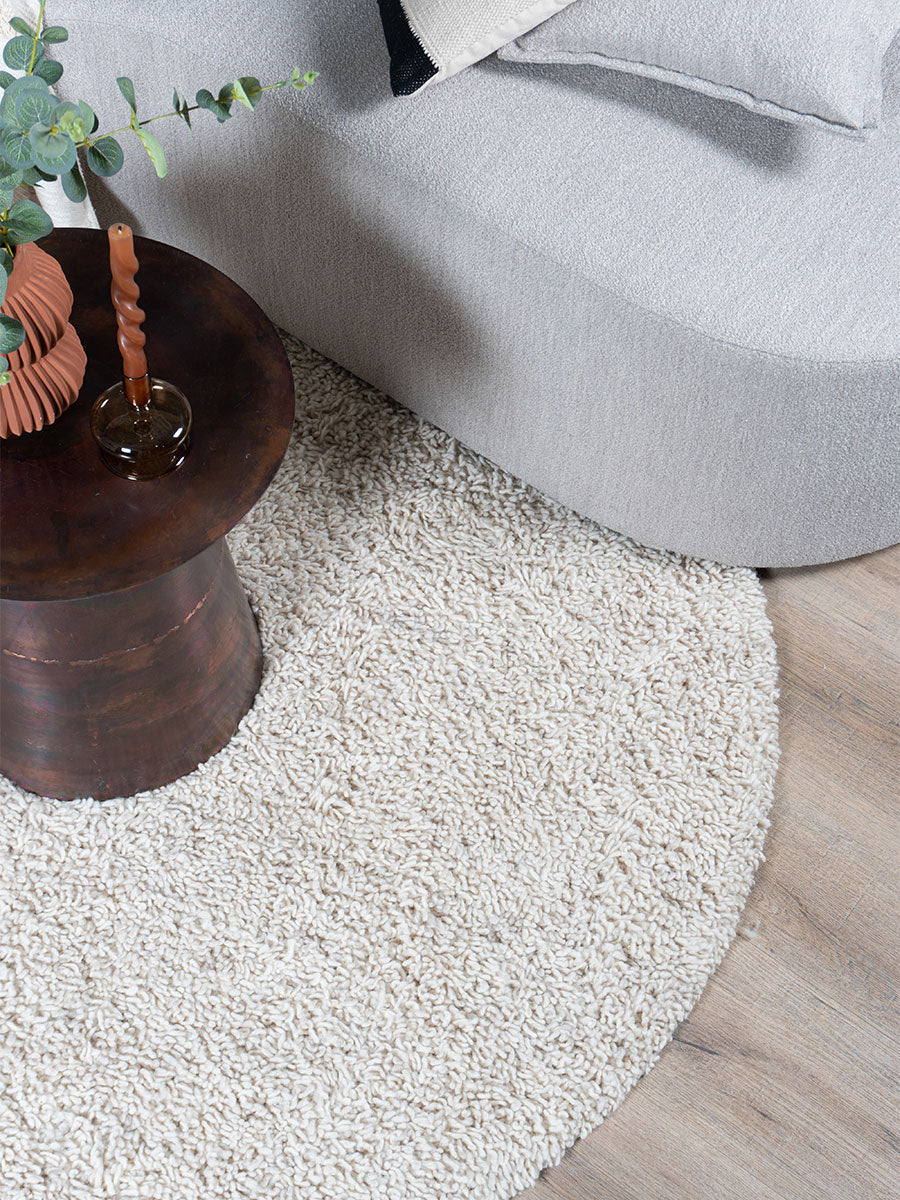 Vloerkleed Berbero Peloso Beige 101 Rond - view 3