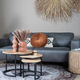 Vloerkleed Karaca Antraciet/Brown 09 Rond - view 2