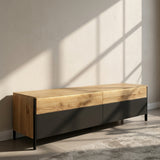 TV-Meubel Boston Groot - 200 cm - Massief Wild Eikenhout