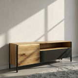 TPT TV-Meubel Toronto - 154 cm - Massief Wild Eikenhout