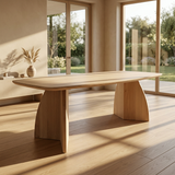 Tijdelijk Afgeprijsd Tafel Deens Ovaal Eikenhout - Set Driehoek poot - Sale
