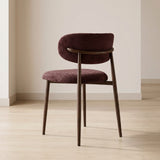 Japandi Eetkamerstoel Rin - Walnut & Purple
