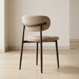 Japandi Eetkamerstoel Rin - Walnut & Beige