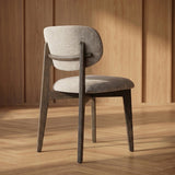 Japandi Eetkamerstoel Suna – Charcoal and Sand