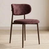 Japandi Eetkamerstoel Rin - Walnut & Purple