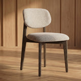Japandi Eetkamerstoel Suna – Charcoal and Sand