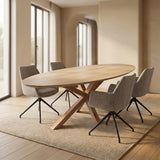 Ovaal Eikenhout - Matrix Hout