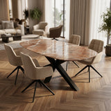 Noisette marmer tafel