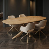 Tafel Stefan - Deens Ovaal - Massief Eikenhout