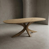 Plat ovaal - Matrix Retro Hout