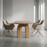 Tafel Bitu - Plat ovaal Eikenhout - Arius Poot