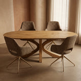 Tafel Fima - Plat ovaal - Matrix Retro Hout
