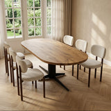 Tafel Olli - Plat Ovaal - Massief Eikenhout